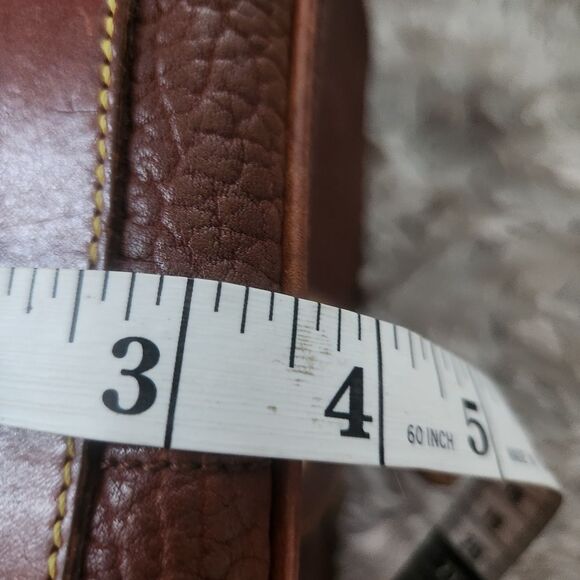Dooney‎ & Bourke Vintage Brown Leather Crossbody Bag - Picture 11 of 11